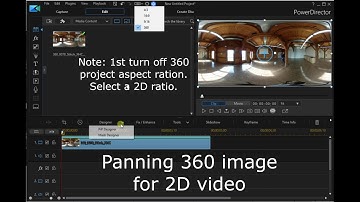 CyberLink PowerDirector 17 Pan 360 image for 2D output