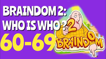 Braindom 2 - Levels 60,61,62,63,64,65,66,67,68,69 | Walkthrough and Solution