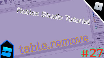 Roblox Studio Tutorial | Part 27 | table.remove