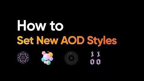 #realmeUI 2.0 - AOD Styles