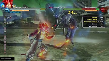 DRAGON BALL XENOVERSE 2 New SS4 Gogeta Ki slide tech combo!   (Possible Online)