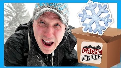 HIDING A GEOCACHE IN A BLIZZARD! ❄️ (Cache Crate Unboxing)