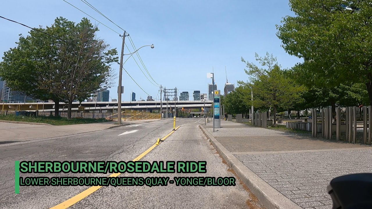 Sherbourne/Rosedale Virtual Ride, Toronto - YouTube
