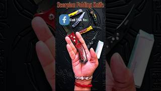 🦂 Scorpion Folding Pocket knife Review | Black Folding push button pocket knife #shorts #knifereview