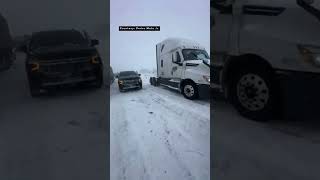 100 car pileup involving 30 to 40 semi trucks in West Michigan, stranded drivers bussed from crash