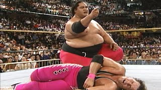 Yokozuna vs. Bret Hart - WWE Championship Match: WrestleMania X screenshot 5