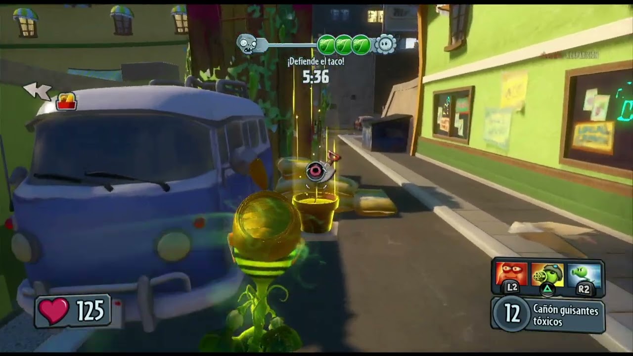 Plants vs Zombies GW Bandiso De Tacos, Guisante Tóxico, Asitencias, 05 Derrotados