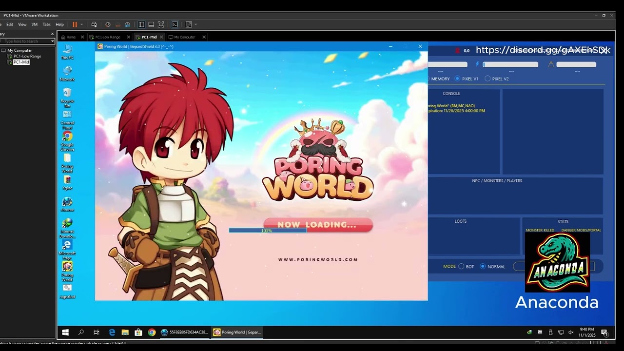 MULTI CLIENT BOT ON PORING WORLD PH