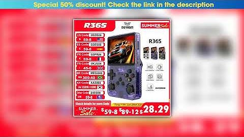 Must Buy Open Source R36S Retro Handheld Video Game Console Linux System 3.5 Inch IPS Screen Portab