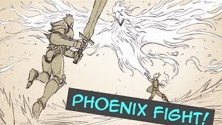 Drawing Time Lapse: Phoenix Fight Scene