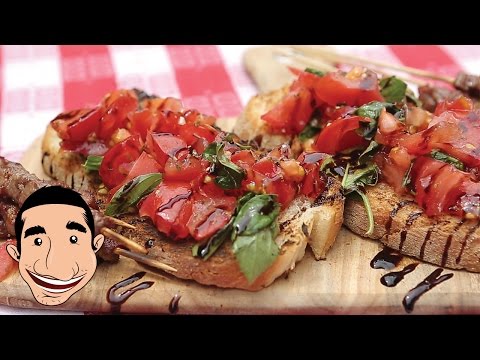 ITALIAN BRUSCHETTA RECIPE | Bruschetta with Tomato and Basil feat BBQ Aroma