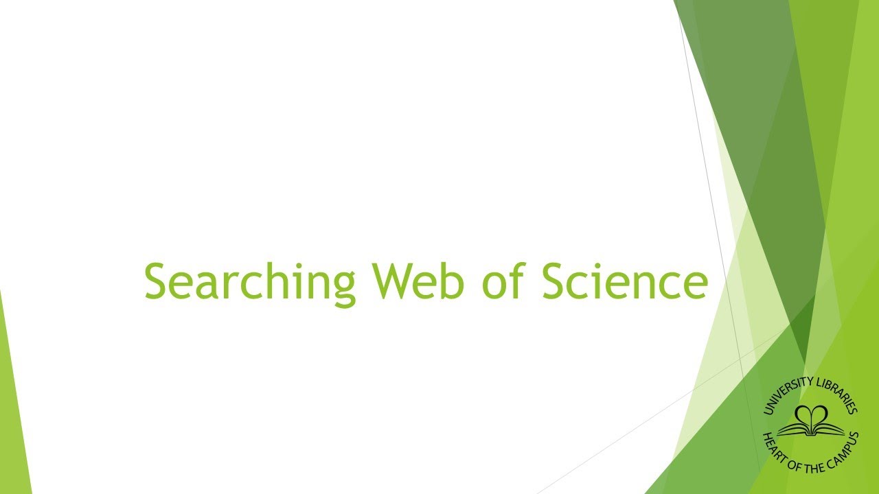 web of science research paper