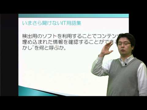 電子透かし（いまさら聞けないIT用語集 ）