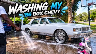 Finally Gave My ’86 Box Chevy a Much Needed Wash! 🧼🔥