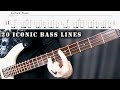 20 Iconic Bass Guitar Lines / Intros + Tab