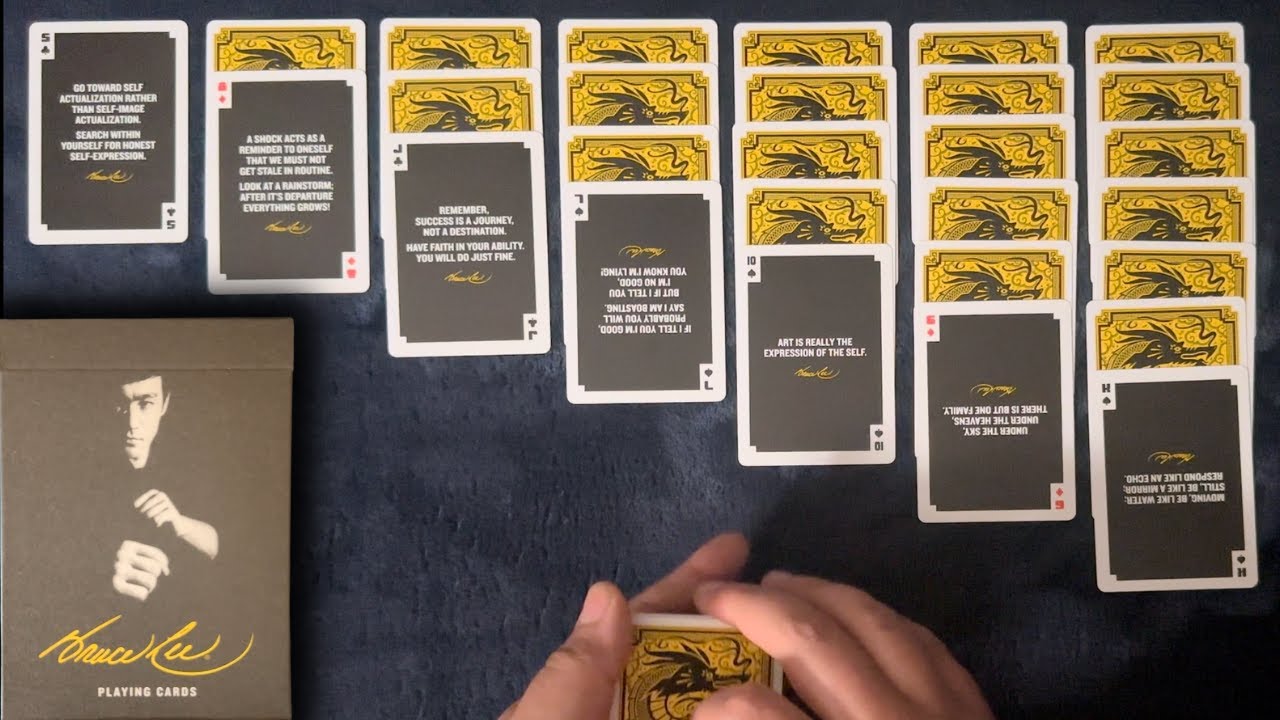 The BRUCE LEE Deck ~ ASMR Solitaire 
