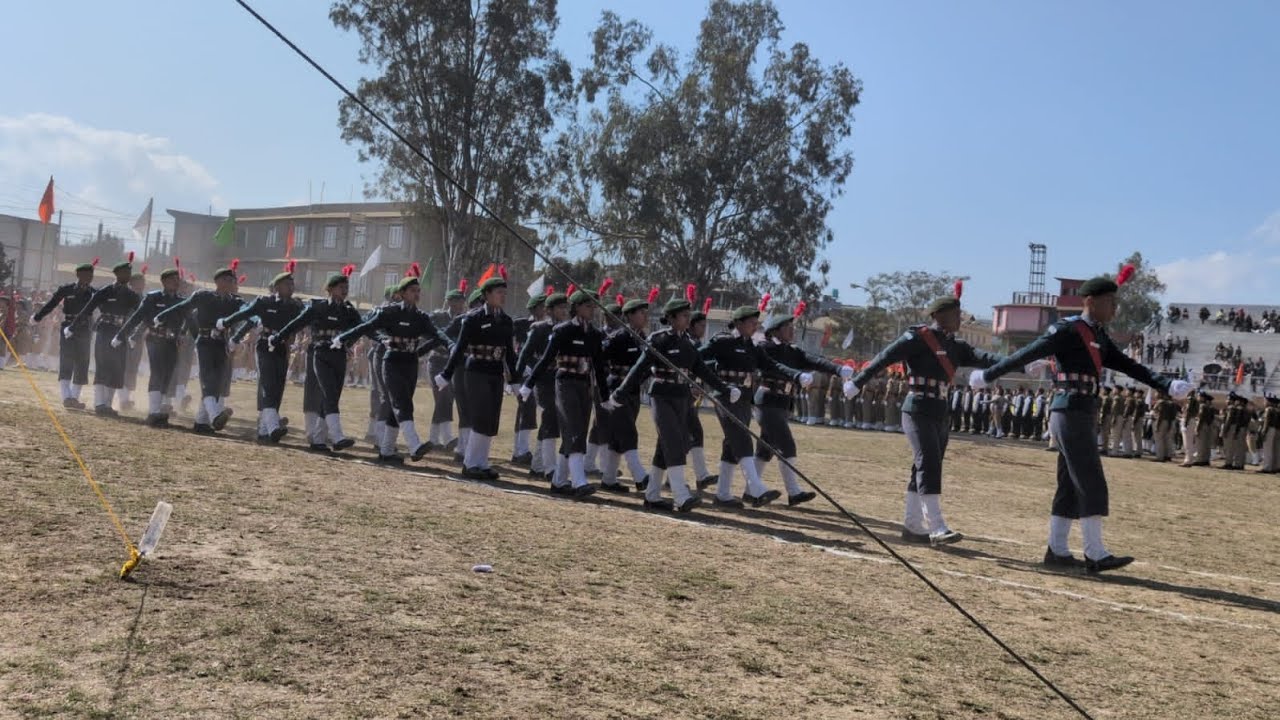 The 77th Republic Day Ccpur ,Rayburn Air wing ncc MIXED Contingent (SD + SW ) 