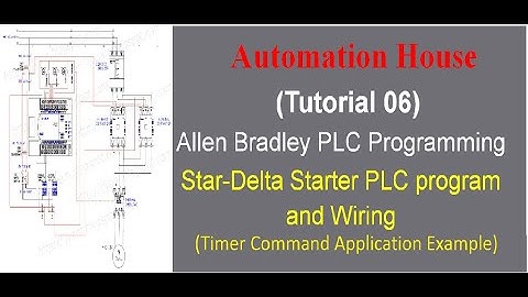 Star-Delta Starter PLC Program and Wiring #Allen_Bradley #Star_Delta_Starter_Example #Wiring_Diagram