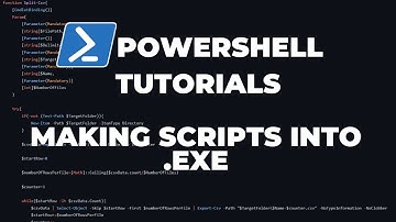 PowerShell Tutorials : Making your scripts into .exe (executables)