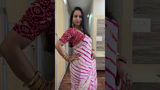 Beautiful Lehriya Saree for Teej & Rakhi #youtubeshorts #saree #dailyshorts #meesho #fyp #explore#yt
