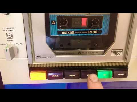 AKAI GXC-46D Cassette deck demo 