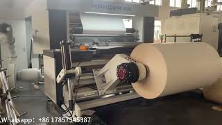FQL-1600W 800m/min slitting rewinding machine slitting 180gsm paper with auto unloading trolley