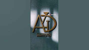 Logo name Adhyuth 💥 Comment your Names 👀 #shorts #logo #short #trade #mark