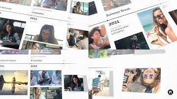 Timeline Slideshow Modular Template for Apple Motion & FCPX