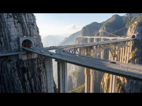 How China Built an Impossible Highway on Vertical Cliffs | Extreme Engineering Full Process