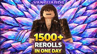 INSANE METHOD! 1500+ REROLLS IN ONE DAY 😱 | Anime Vanguards FAST Farm Guide
