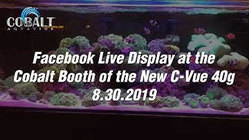 Facebook Live Display at the Cobalt Booth of the New C-Vue 40g