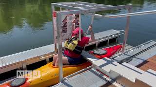 Adaptive Kayak Lift in Point Au Roche