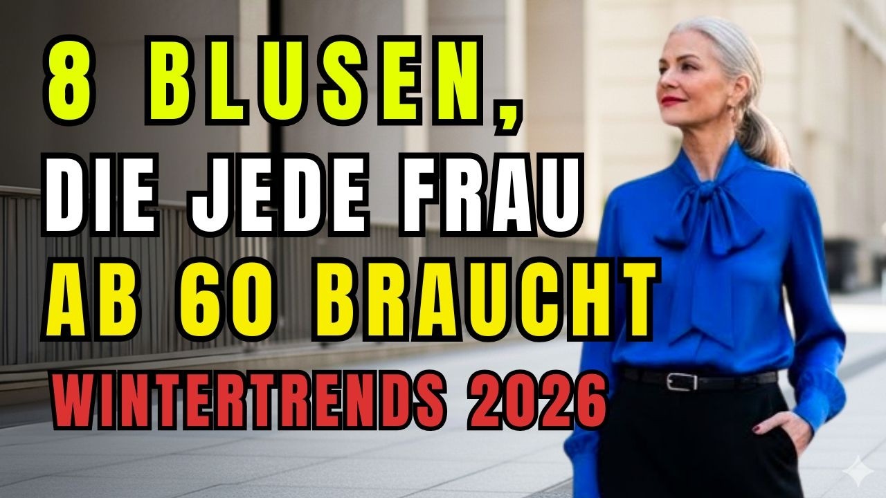 Wintermode über 60: 8 Blusen-Geheimnisse für mühelose Eleganz