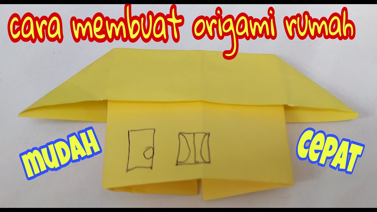  origamirumah cara membuat origami rumah YouTube