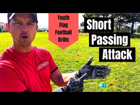 Youth Flag Football Drills | Creating a Short Passing Attack | Flag Football Drills that Work!