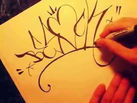 Como hacer letras de graffiti