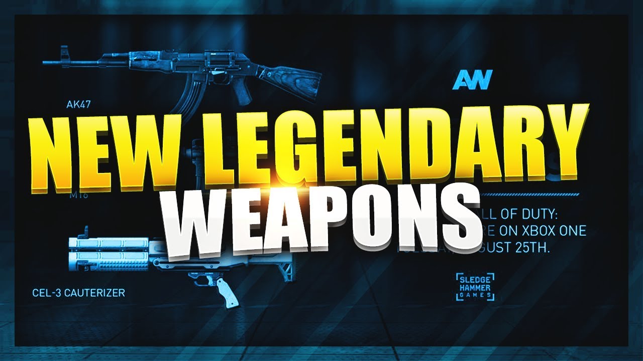 NEW LEGENDARY WEAPONS! NEW DLC WEAPONS! (Legendary AK47 & M16 COD AW)
