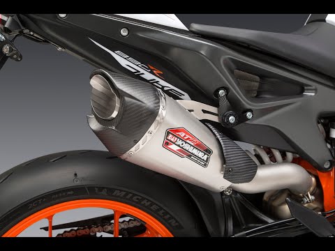 YOSHIMURA AT2-SCHALLDÄMPFER AUS EDELSTAHL KTM DUKE 790 R 2019-2020 Video