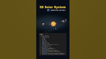 Solar System of Galaxy Animation Pure CSS and HTML | Solar System Animation CSS #shorts #solarsystem