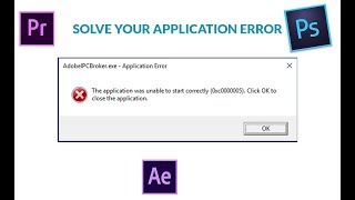 how to fix application error 0xc000005 on any software like adobe Ps | Pr | Ae screenshot 1