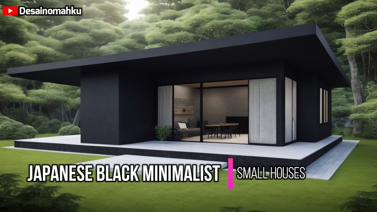 Exploring the Elegance of Japanese Black Minimalist Small Houses - YouTube