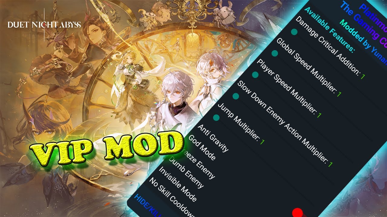 Duet Night Abyss MEGA MOD Menu APK Damage, God Mode,