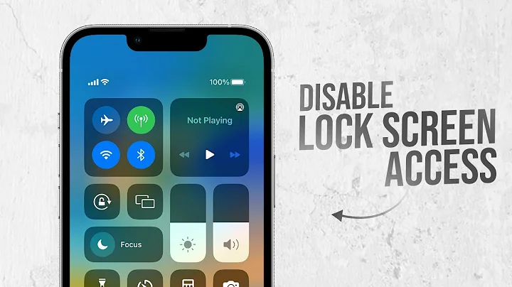 How to Disable Control Center on Lock Screen iPhone (tutorial)