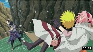Naruto Saves Sakura from Death by Sasuke