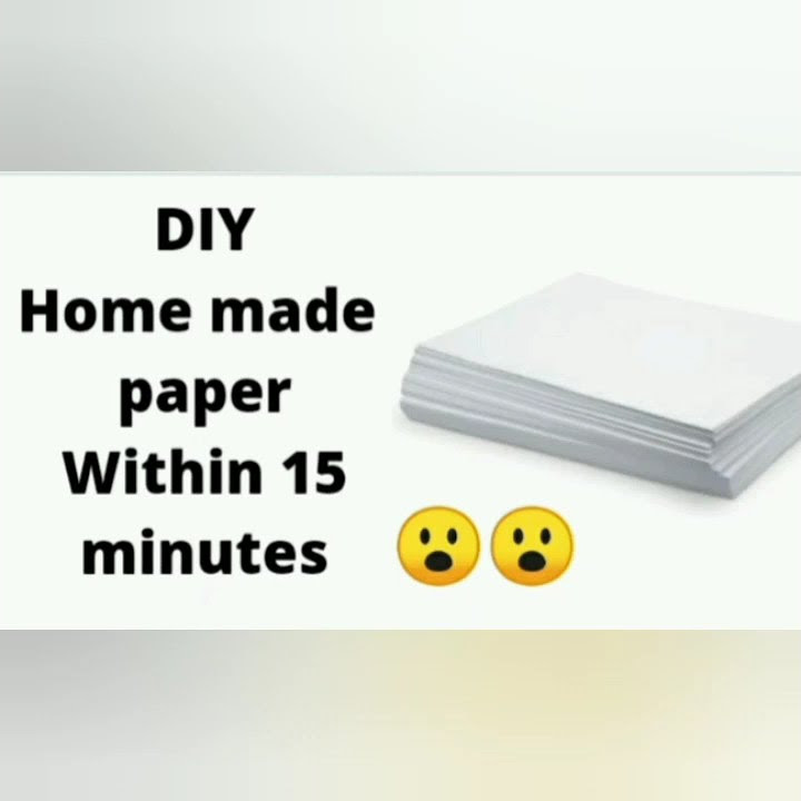How to make paper at home easy/How to make paper at home without glue ...