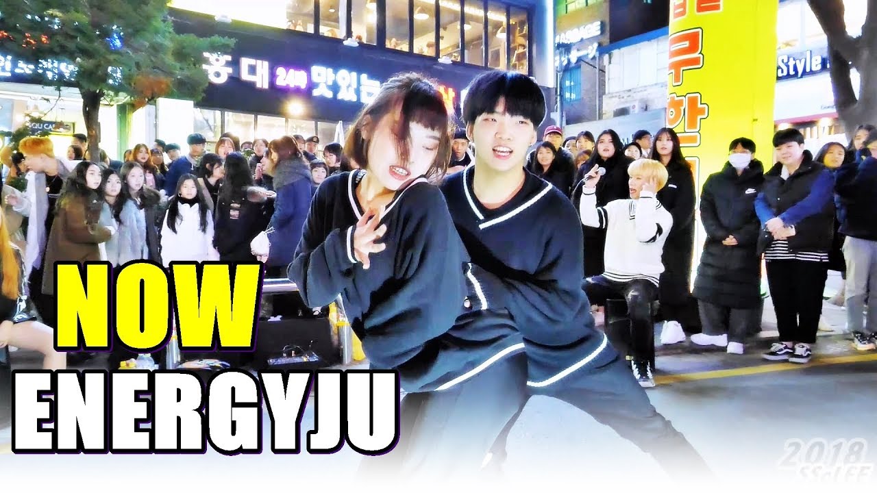 에너자이주 (ENERGYJU) - 내일은 없어 (트러블 메이커) @ 181201 홍대 거리공연 직캠 By SSoLEE