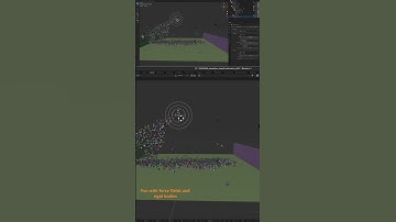 Having fun with force fields and rigid bodies #b3d #rigidbodydynamics #forcefield