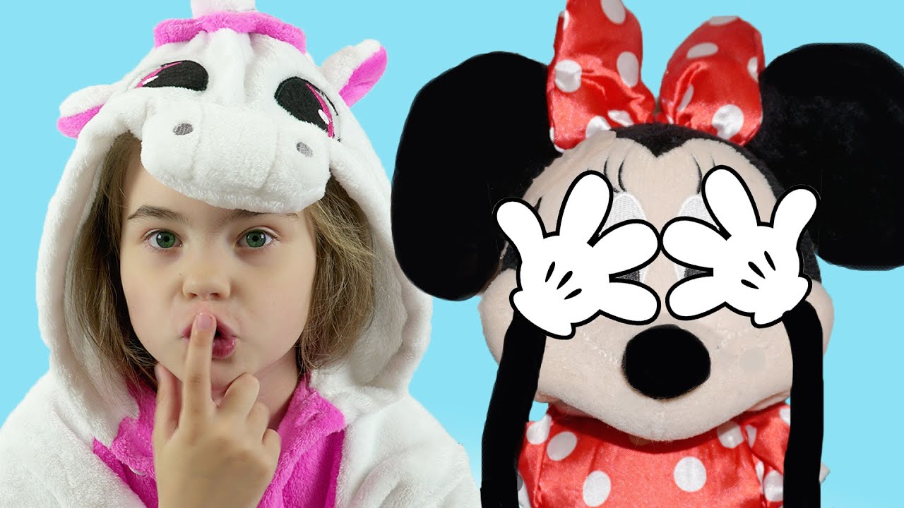 Pretend play hide and seek with funny dolls - YouTube