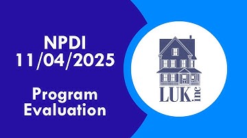 NPDI Program Evaluation 11/04/2025