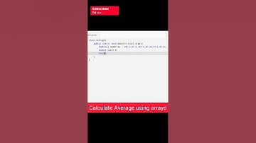 Calculate Average using arrays #java #project #shorts